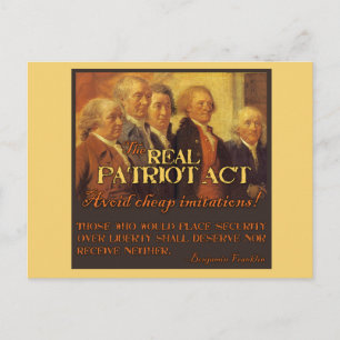 De Real Patriot Act, de stichters Briefkaart