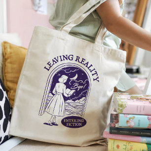 De realiteit binnenlaten in fictie voor boekenlief tote bag