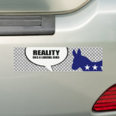 De realiteit heeft een liberale vooringenomenheid bumpersticker (Op auto)