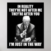 De realiteit is dat ze niet achter mij aanzitten, poster (Voorkant)