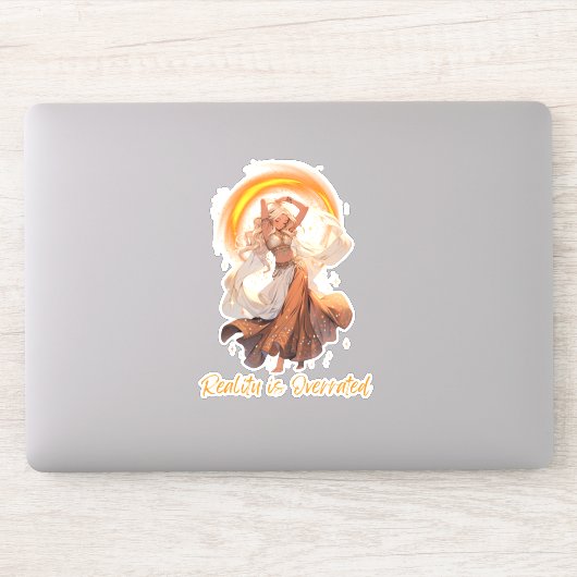 De realiteit is overdreven sticker (Computer)
