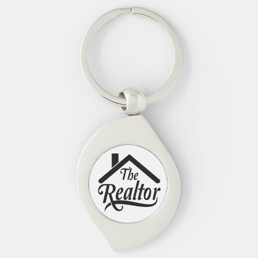 De Realtor Real Rstate Agent Metal Sleutelhanger (Voorkant)