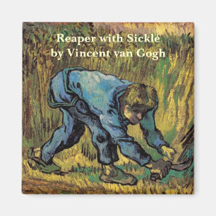 De Reaper met Sickle van Vincent van Gogh Magneet