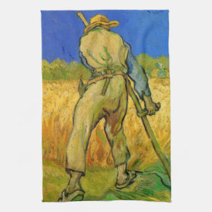 De Reaper (na Millet) van Vincent van Gogh Theedoek