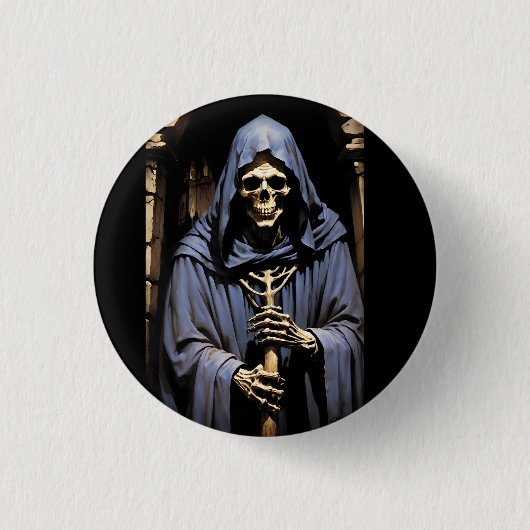 De Reaper ondersteunen Ronde Button 3,2 Cm (Voorkant)
