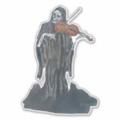 De Reaper speelt de viool Sticker (Voorkant)