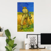 De Reaper van Vincent van Gogh Poster (Thuiskantoor)