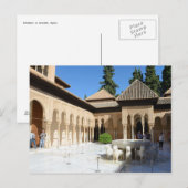 De rechtbank van het Briefkaart van Lions (Voorkant / Achterkant)