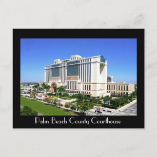 De rechtbank van het district Palm Beach - West Pa Briefkaart