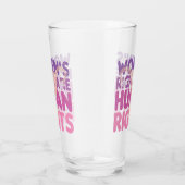 De rechten van de vrouw zijn mensenrechten glas (Rechts)