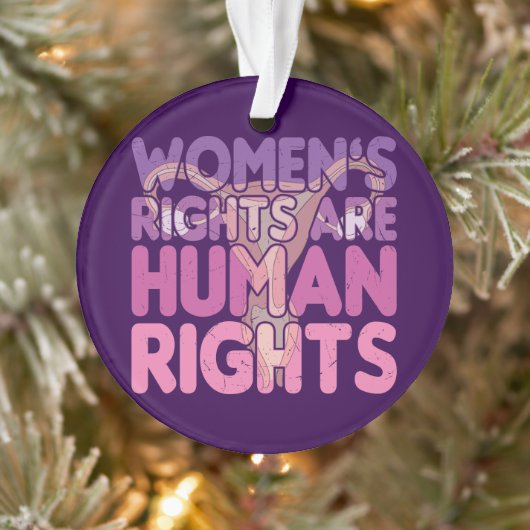 De rechten van de vrouw zijn mensenrechten ornament (Boom)