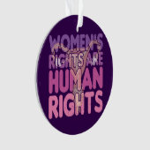 De rechten van de vrouw zijn mensenrechten ornament (voorkant)