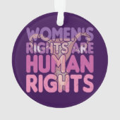 De rechten van de vrouw zijn mensenrechten ornament (achterkant)