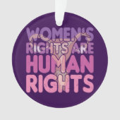 De rechten van de vrouw zijn mensenrechten ornament (voorkant)