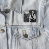 De rechter dominee George Berkeley Vierkante Button 5,1 Cm (In situ)