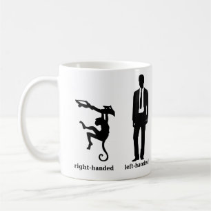 De rechtshandige Mok van de Koffie van het Man van