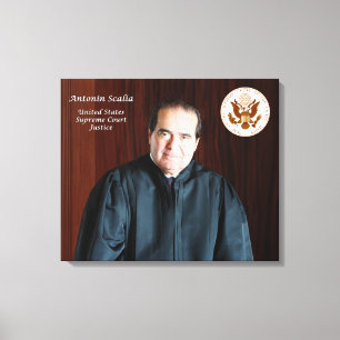 De Rechtvaardigheid Antonin Scalia van het Canvas Afdruk