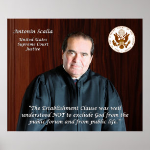 De Rechtvaardigheid Antonin Scalia van het Poster