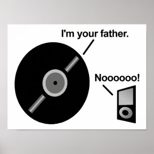 De Record Vader Grappige Poster