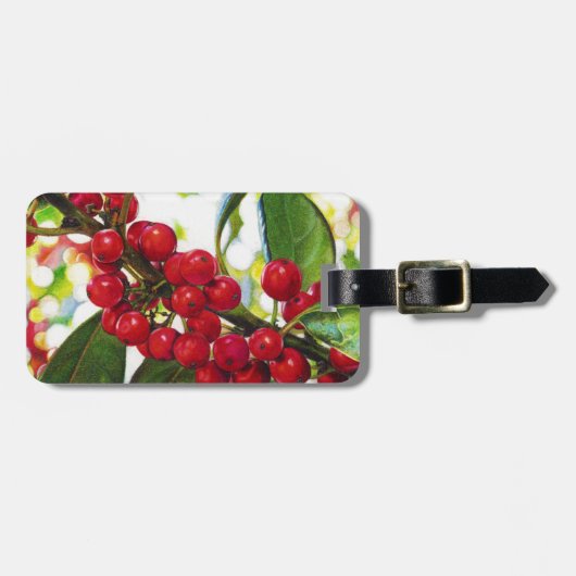 De Red Berries kunstdrukken Bagagelabel (Voorkant horizontaal)