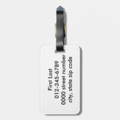 De Red Berries kunstdrukken Bagagelabel (Achterkant verticaal)