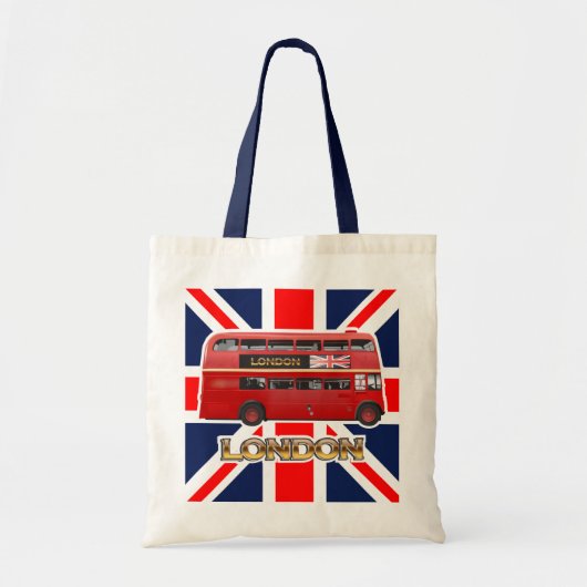 De Red London Double Decker Bus Tote Bag (Voorkant)