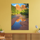 De Red Rock Crossing, Arizona Canvas Afdruk (Insitu (Woonkamer))