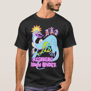 De reddingswerkers onder de retro hagedis Doodl T-shirt