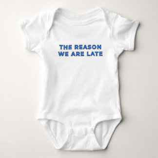 De reden dat we te laat zijn - Blauw Romper