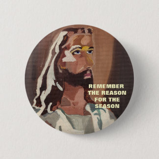 DE REDEN VOOR DE SEASON, JESUS-toets Ronde Button 5,7 Cm