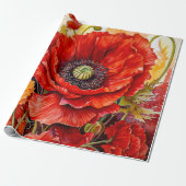 De RedPoppy Cadeaupapier (Uitgerold)