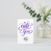 De Réduction Carte Cadeau Code QR Promotion Moderne à Rabais Vi (Debout devant)