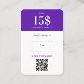 De Réduction Carte Cadeau Code QR Promotion Moderne à Rabais Vi (Dos)