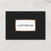 De Réduction Carte cadeau moderne Black and Gold (Devant)