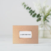 De Réduction Carte cadeau Or Faux Cuivre Glamour (Debout devant)