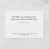 De Réduction Carte cadeau Or Faux Cuivre Glamour (Dos)