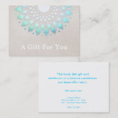 De Réduction Cosmetologist Salon et carte cadeau Spa (Devant / Derrière)