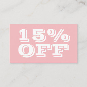 De Réduction Elégante carte moderne Pastel Rose tendance