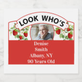 De reeks van het Etiket van de verjaardag - de tek (Enkel label)