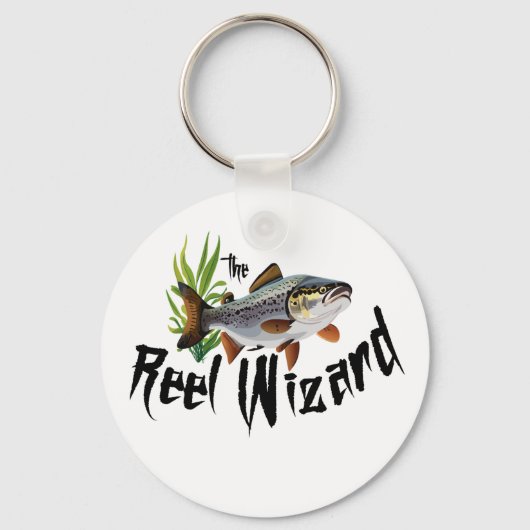De Reel Wizard Regenboogforel  Sleutelhanger (Voorkant)