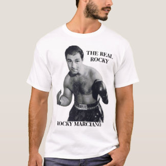 DE REËLE ROCKY "ROCKY MARCIANO" 49-0 NUFF SAID T-SHIRT