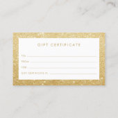 De Référencement Carte cadeau Elegant Gold Parties scintillant (Dos)