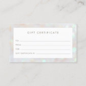 De Référencement Carte cadeau White Subtle Parties scintillant (Dos)