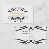 De Référencement Carte client Black & White Classic RECOMMANDER UN  (Devant / Derrière)