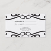 De Référencement Carte client Black & White Classic RECOMMANDER UN  (Dos)