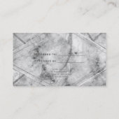 De Référencement Carte cliente REFER A FRIEND Marbre Gris & Blanc (Dos)