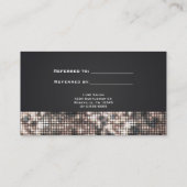 De Référencement Carte cliente SEQUIN SPARKLE GLAMOUR RECOMMANDER U (Dos)
