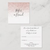 De Référencement Carte clientele moderne en écriture cursive avec p (Devant / Derrière)