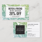 De Référencement Carte d'aiguillage Tropical Green/Aqua Parties sci (Devant / Derrière)