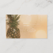 De Référencement Glam Golden Pineapple Elegant Référer une carte d' (Dos)